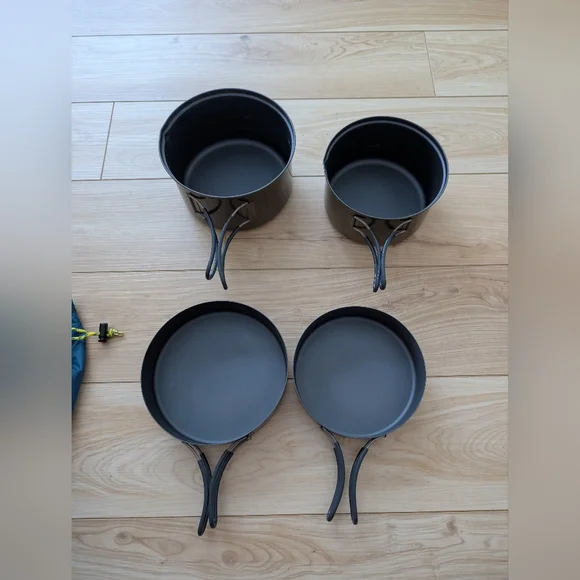 Evernew Titanium Camping Pot Set Of 4 - Picture 6 of 16